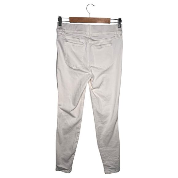 New Spanx Jeggings Womens Medium White Ankle Skinny Stretch Cropped Jeans Pants - Picture 5 of 16
